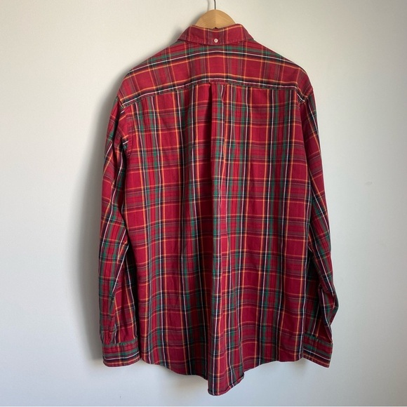 Ralph Lauren Classic RL Workshirt 100% Cotton Flannel Plaid Size Large - Picture 3 of 10